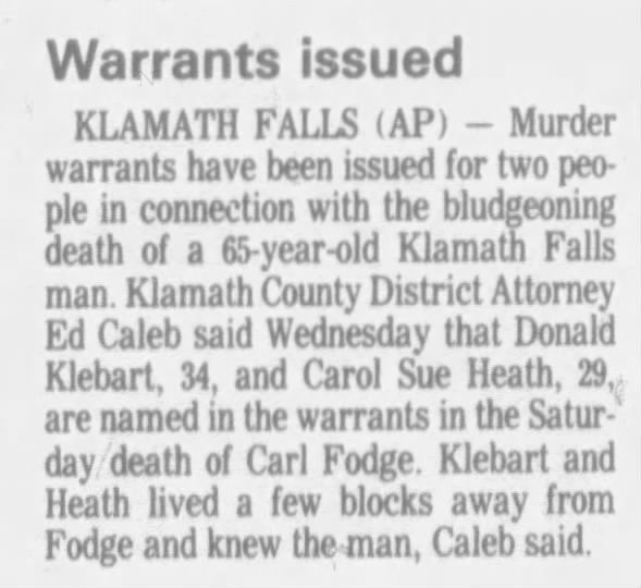 Clipping from Albany Democrat-Herald